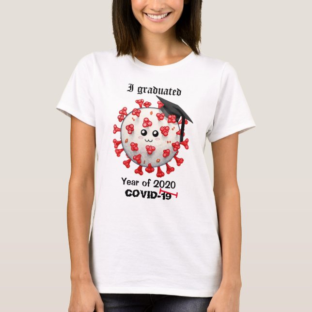 T-shirt diplômé du Coronavirus COVID-19 en 2020 (Devant)