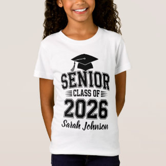 T-Shirt Diplômé(e) de la Promotion 2026 avec Nom Personnal