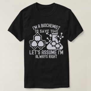 T-shirt Diplôme en Biochimie, Biochimie Drôle