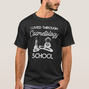 T-shirt Diplômé en cosmétologie Cosmétologue agréé 36
