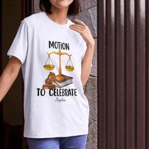 T-shirt Diplômé en droit humoristique personnalisé 