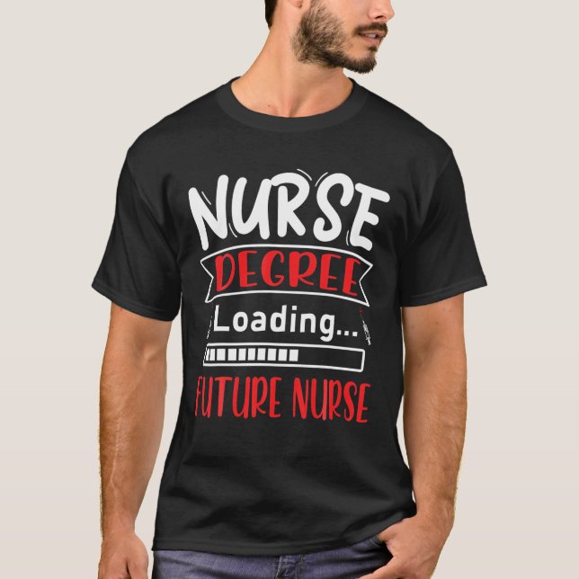 T-shirt Diplôme en soins infirmiers Chargement future infi (Devant)