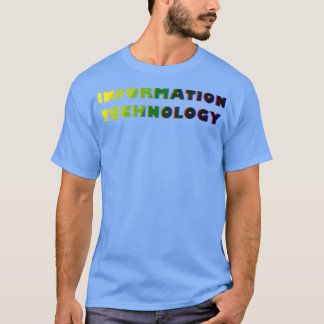T-shirt Diplôme en technologie de l'information Texte bril