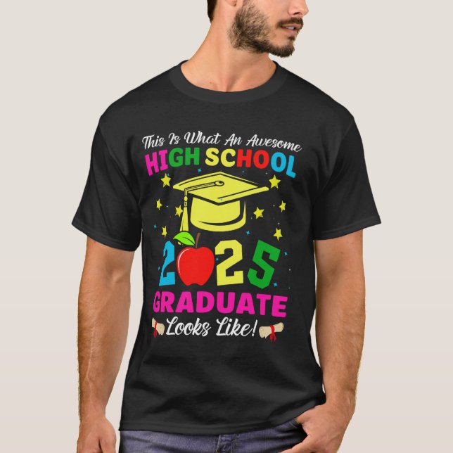 T-shirt Diplômé exceptionnel du lycée ressemble à la promo (Devant)
