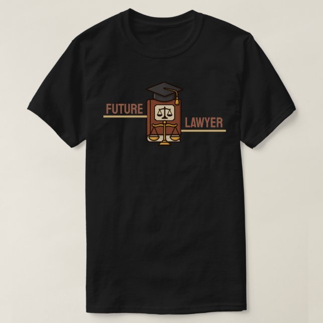 T-shirt Diplômé futur avocat  (Design devant)