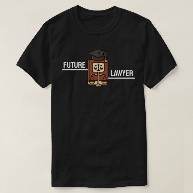 T-shirt Diplômé futur avocat  (Design devant)