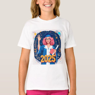 T-shirt Diplômé Joyeux de 2025 Célèbrant la Réussite