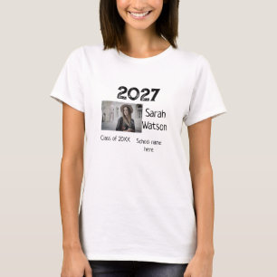 T-shirt diplôme photo simple classique ajouter classe anné
