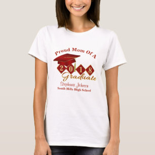 T-shirt Diplôme Red Gold 20XX