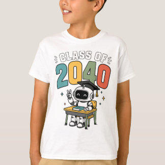 T-shirt Diplômé Robot de la Promotion 2040