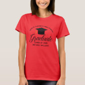 T-shirt Diplôme Rouge sur mesure Lycée femmes (Devant)