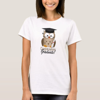 T-shirt Diplômé sage mignon de hibou