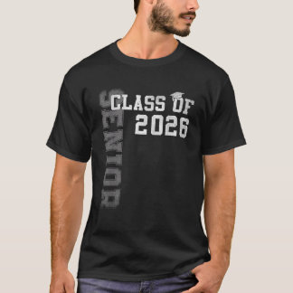T-shirt Diplômé senior 2026 Promotion 2026 Diplômés Hommes