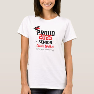 T-shirt Diplôme supérieur customisé et fier de l'école