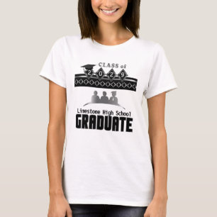 T-shirt Diplômé supérieur - Personnaliser Argent