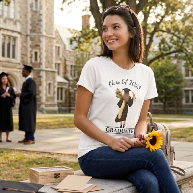 T-shirt Diplômée 1 Année Personnalisable (Créateur téléchargé)
