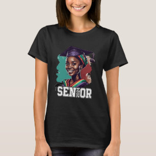 T-shirt Diplômée 2024 Fille Noire Promotion 2024