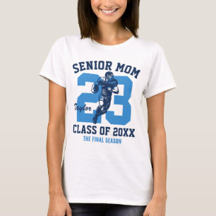 T-shirt Diplômée de football senior personnalisée Équipe d