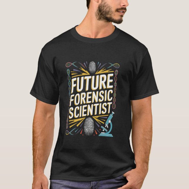 T-shirt Diplômée future scientifique médico-légale enfant  (Devant)