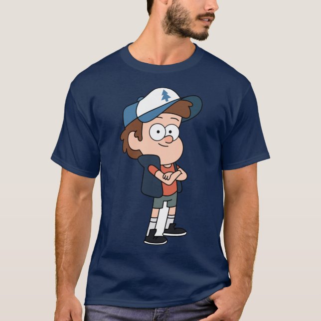 T-shirt Dipper Pines Gravity Falls vintage (Devant)