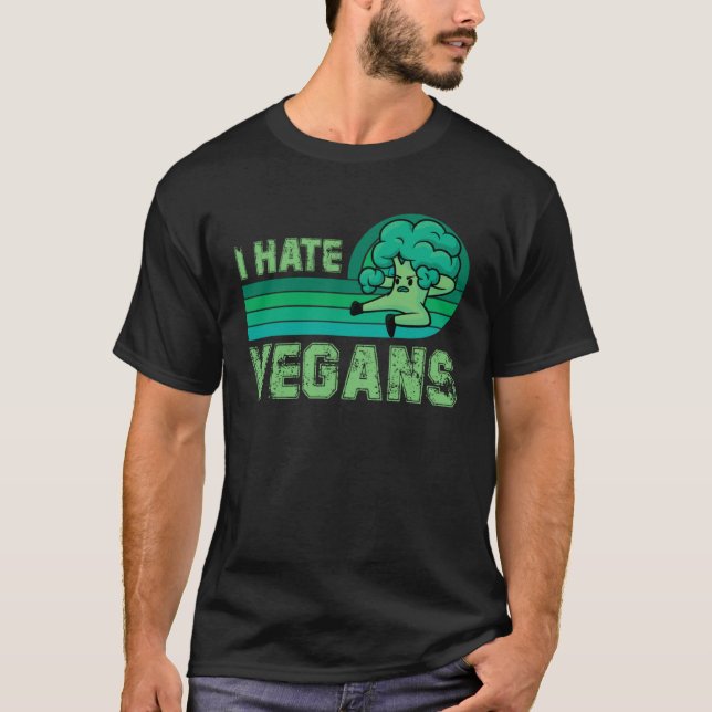 T-shirt Dire anti végan viande (Devant)