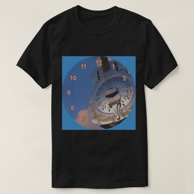 T-shirt Dire Détroits Frères En Armes Horloge (Design devant)