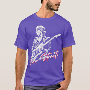 T-shirt Dire Détroits Retro Style Faded Design