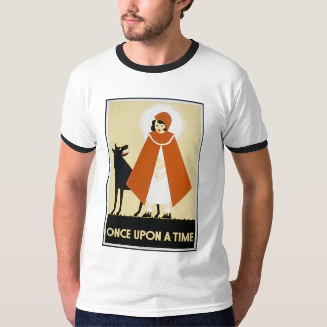 T-shirt Dire d'histoire - capuchon rouge (Devant)
