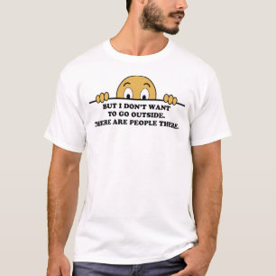 T-shirt Dire d'humour de phobie sociale
