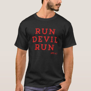 T-shirt Dire Diable Diriger Chrétiens Foi Versets de la Bi