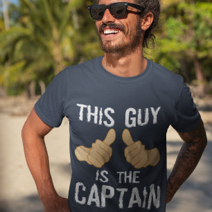 T-shirt Dire drôle de capitaine de bateau