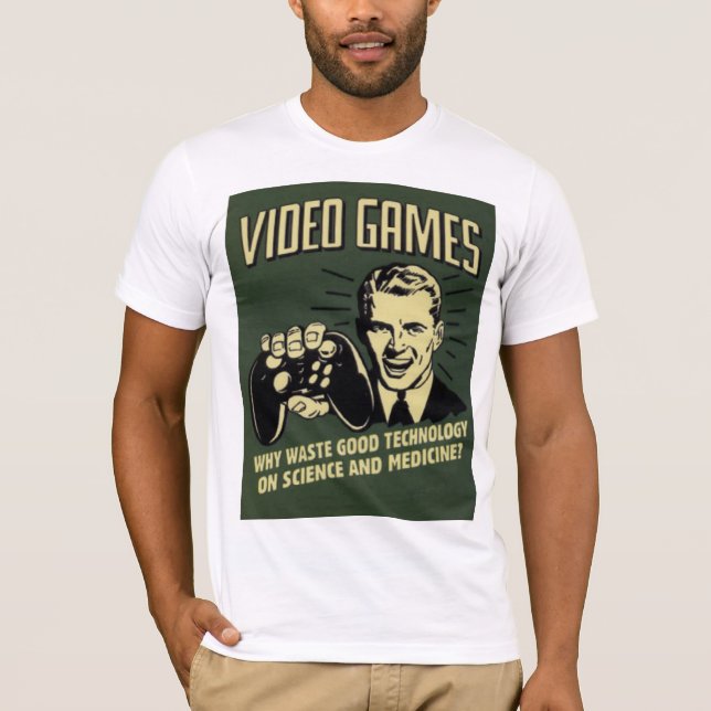 T-shirt Dire drôle de jeu vidéo (Devant)