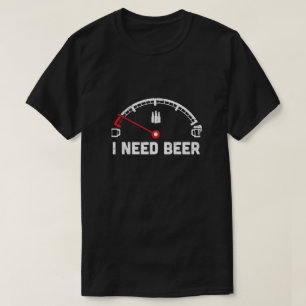 T-shirt Dire drôle de voitures que j'ai besoin de bière