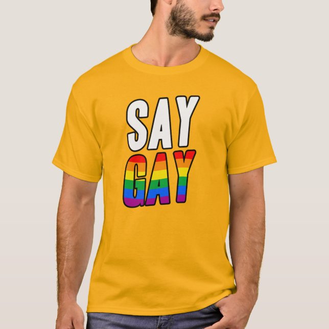 T-SHIRT DIRE GAY  (Devant)