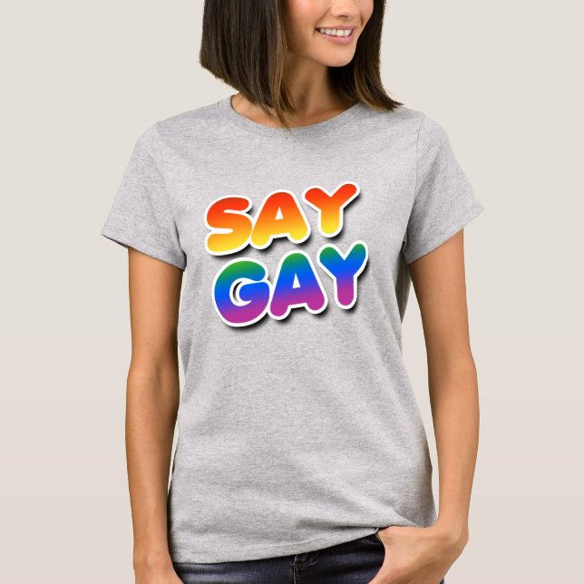 T-SHIRT DIRE GAY (Devant)