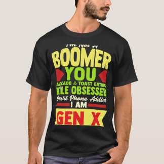 T-shirt Dire Gen X Millennial Boomer Witty Reback