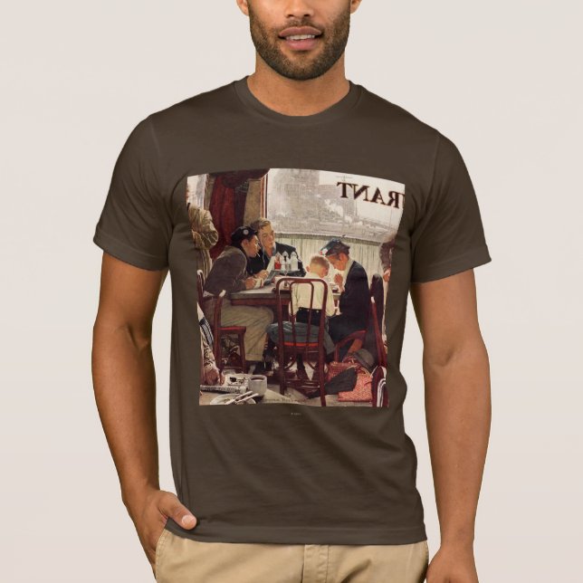 T-shirt Dire grâce par Norman Rockwell (Devant)