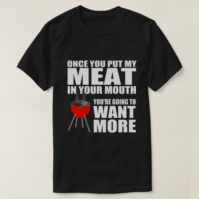 T-shirt dire hilare de BBQ (Design devant)