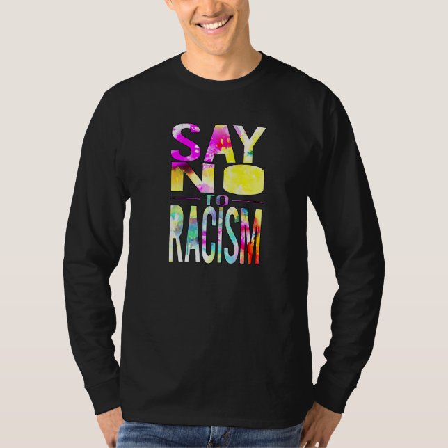 T-shirt Dire Non au Racisme Premium (Devant)