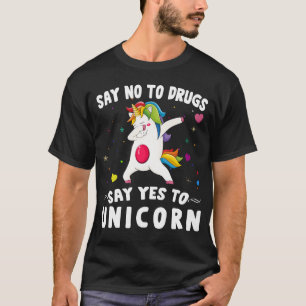 T-shirt dire non aux médicaments dire oui à la licorne