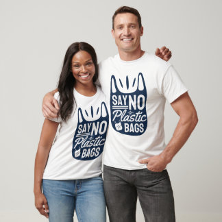 T-shirt Dire Non Aux Sacs En Plastique - Gras Grocery Sac 