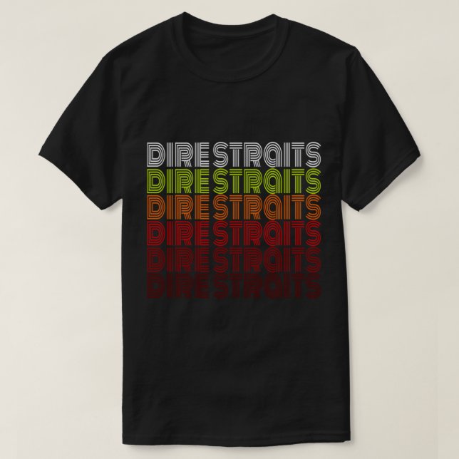 T-shirt Dire Straits Millésime classique (Design devant)