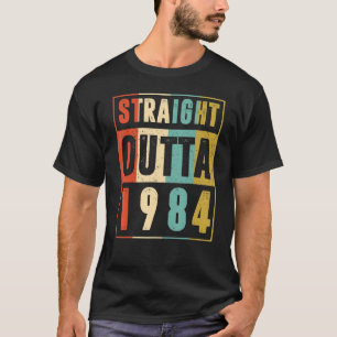 T-shirt Direct Outta 1984 Graphique Vintage 38 Ans 38t