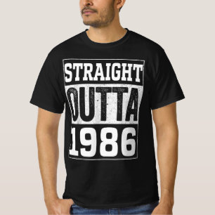 T-shirt Direct Outta 1986 , 1986 Joyeux Cadeau D'Anniversa
