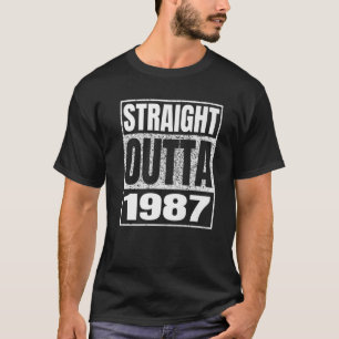 T-shirt Direct Outta 1987 33e Anniversaire Cadeaux 33 Ans