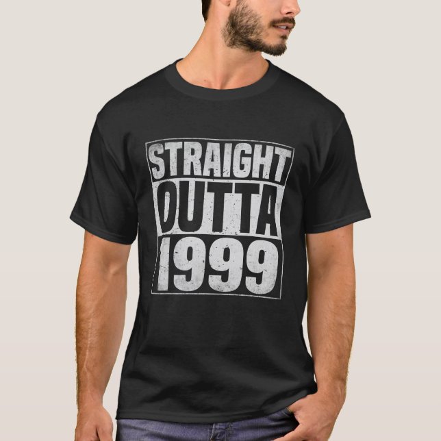 T-shirt Direct Outta 1999 22 Ans 22e Anniversaire (Devant)