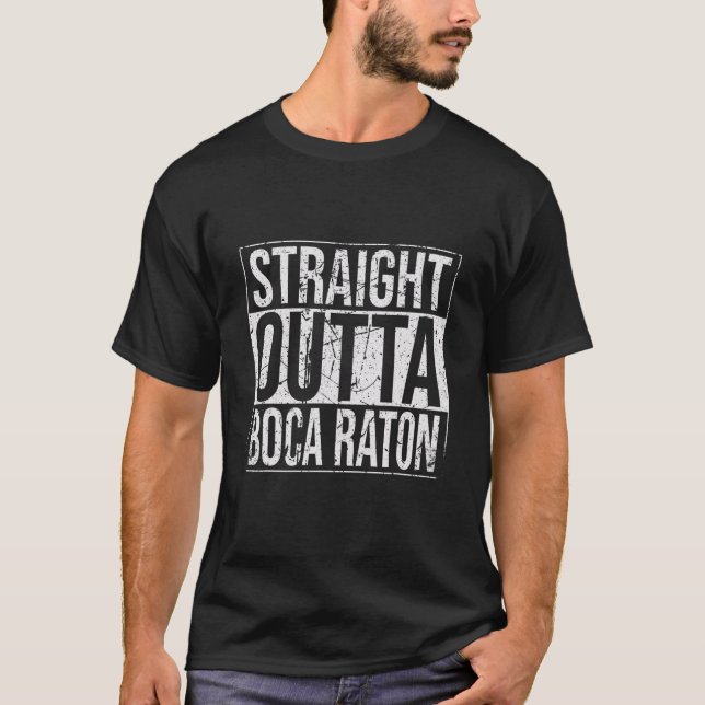 T-shirt Direct Outta Boca Raton Vintage (Devant)