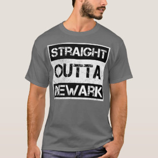 T-shirt Direct Outta Newark New Jersey Vintage Distresse