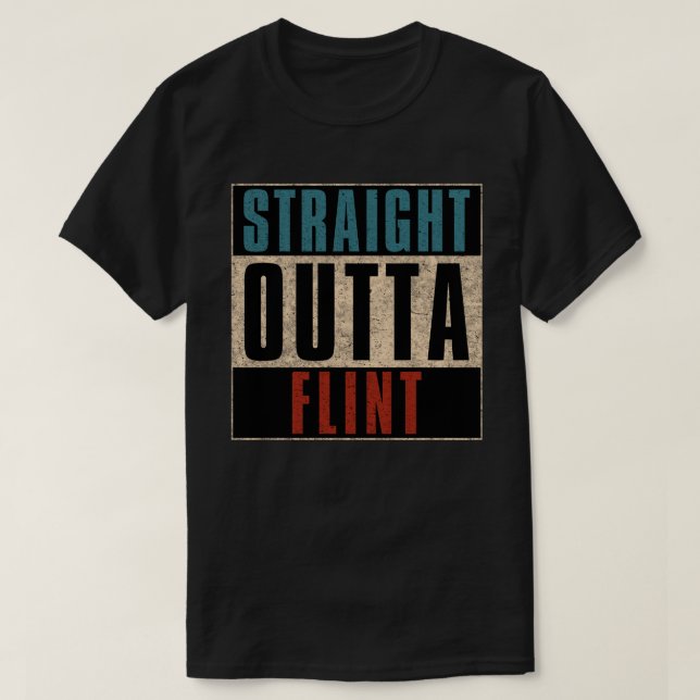 T-shirt Directement de Flint Michigan MI (Design devant)