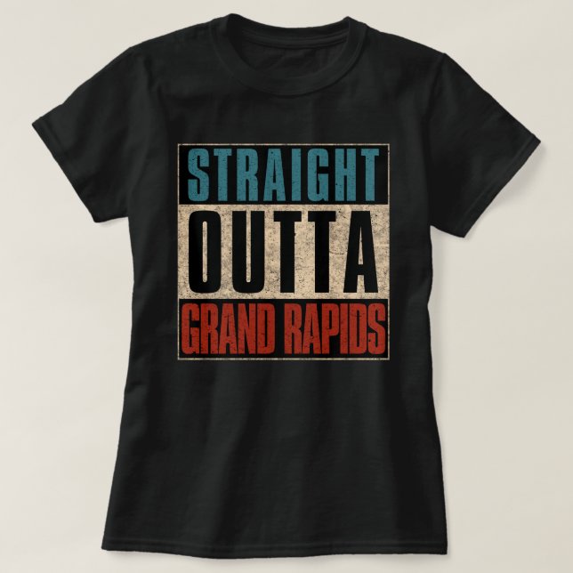 T-shirt Directement de Grand Rapids Michigan MI (Design devant)